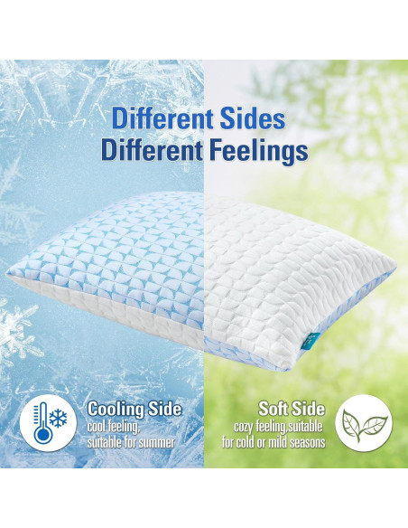 Almohada Ajustable QUTOOL de Espuma Viscoelástica Queen