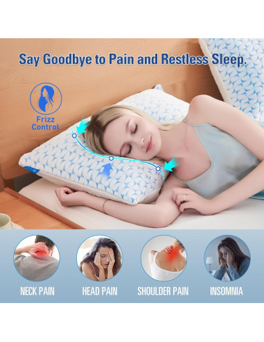 Almohada Ajustable QUTOOL de Espuma Viscoelástica Queen