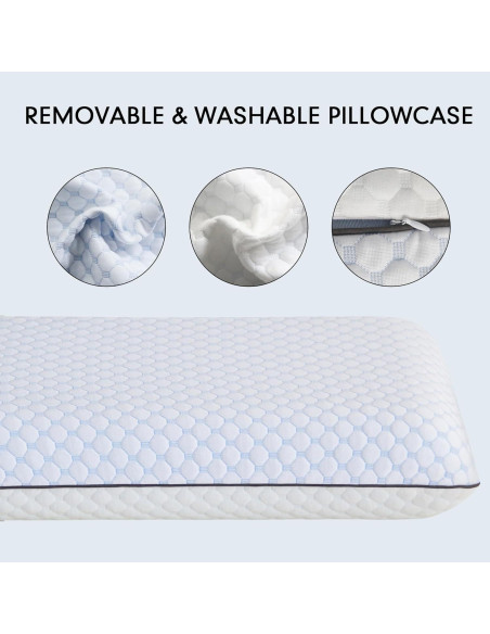 Almohada Viscoelástica Okao King Ventilada Funda Lavable