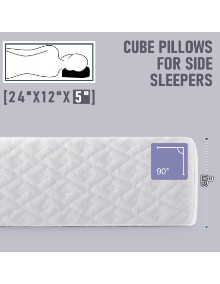 Almohada Cubo HARBOREST Espuma con Memoria 61x30x12 cm Almohada Cubo HARBOREST Espuma con Memoria 61x30x12 cm