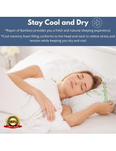 Juego de 2 almohadas viscoelásticas DreamField tamaño Queen 2