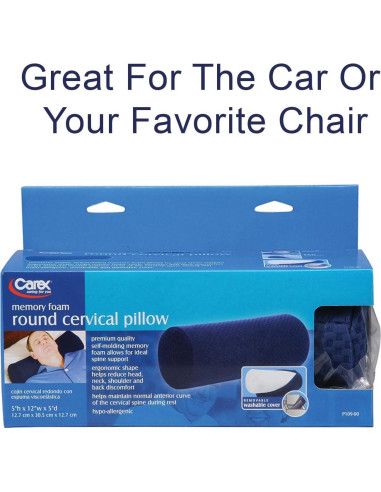 Almohada Cervical Carex Espuma Viscoelástica 30x12 cm