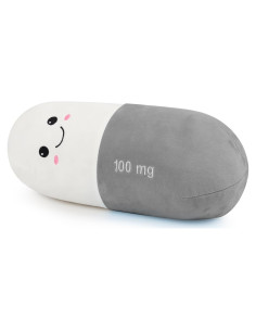 Almohada Cervical Cilíndrica Sexysamba Gris Mediana