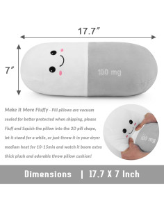 Almohada Cervical Cilíndrica Sexysamba Gris Mediana 2