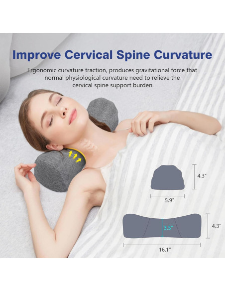 Almohada cervical ComfortLife para alivio de dolor de cuello