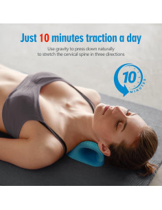 Estirador de Cuello ComfortLife Azul - Alivio Dolor Cervical 2