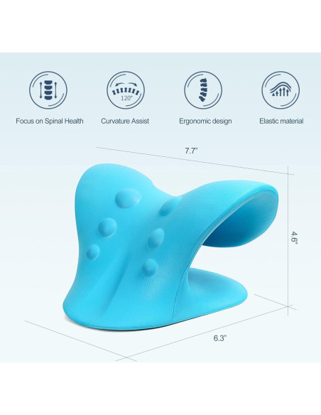 Estirador de Cuello ComfortLife Azul - Alivio Dolor Cervical