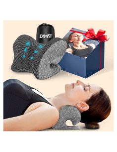 Almohada de Tracción Cervical ZAMAT Gris - Alivio Dolor Cuello