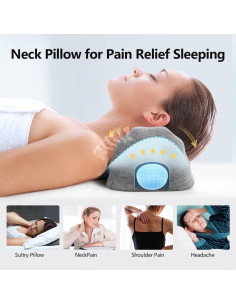 Almohada Cervical Inflable RESTCLOUD Ajustable para Dormir 2