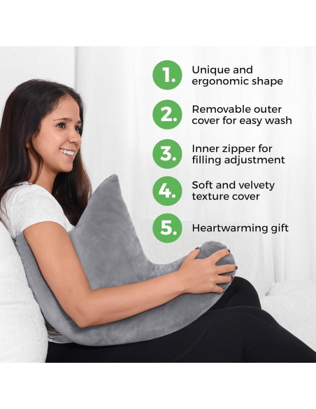 Almohada Ergonómica para Hombro AbleUplift Gris