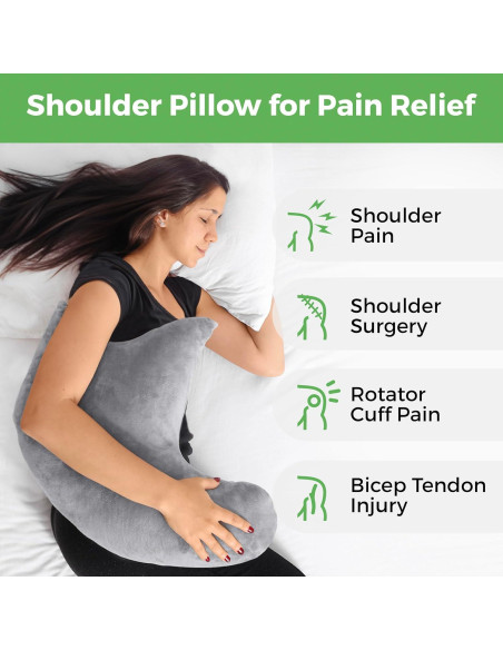 Almohada Ergonómica para Hombro AbleUplift Gris