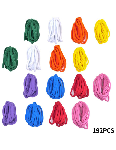 Bucles de Telar KRISMYA 192 Piezas Multicolores para Manualidades