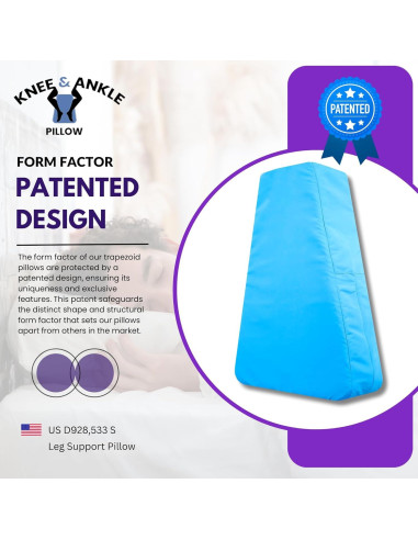 Cuña ortopédica Knee and Ankle Pillow - Espuma viscoelástica 10 cm