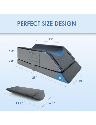 Cojín Elevador de Piernas Ajustable Kehangte 4 Alturas