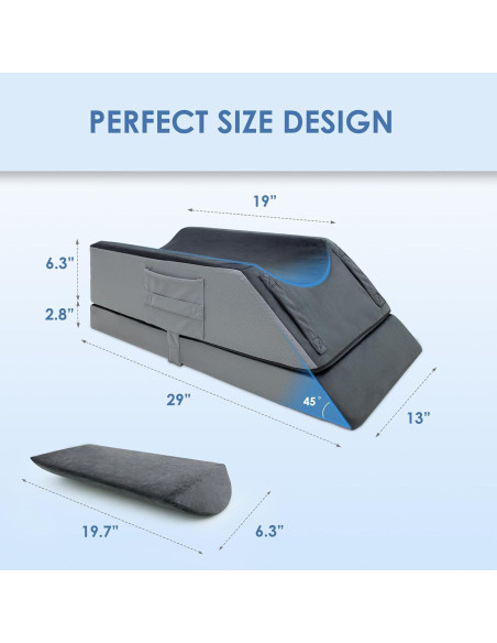 Cojín Elevador de Piernas Ajustable Kehangte 4 Alturas