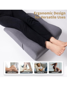 Almohada Elevadora de Piernas Itcozy Espuma Viscoelástica 60x43cm 2