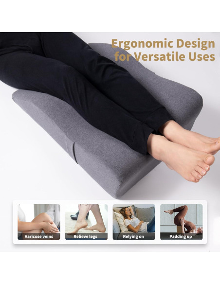 Almohada Elevadora de Piernas Itcozy Espuma Viscoelástica 60x43cm Almohada Elevadora de Piernas Itcozy Espuma Viscoelástica 60x43cm