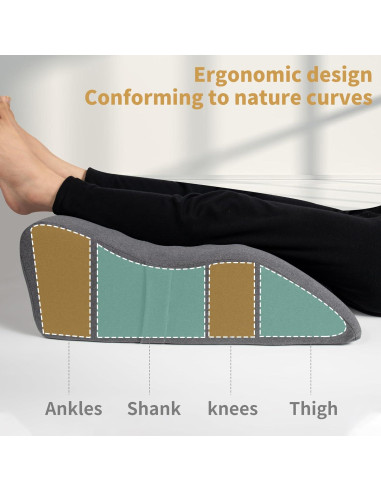 Almohada Elevadora de Piernas Itcozy Espuma Viscoelástica 60x43cm