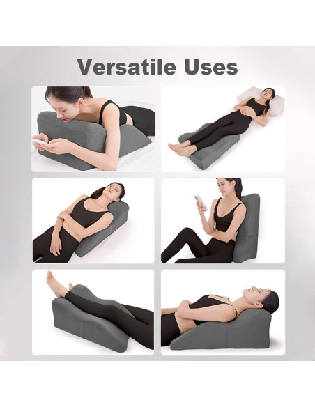 Almohada Elevadora de Piernas Itcozy Espuma Viscoelástica 60x43cm Almohada Elevadora de Piernas Itcozy Espuma Viscoelástica 60x43cm