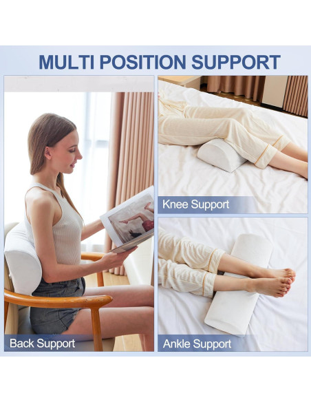 Almohada Viscoelástica Resylp Media Luna para Rodillas 52 cm