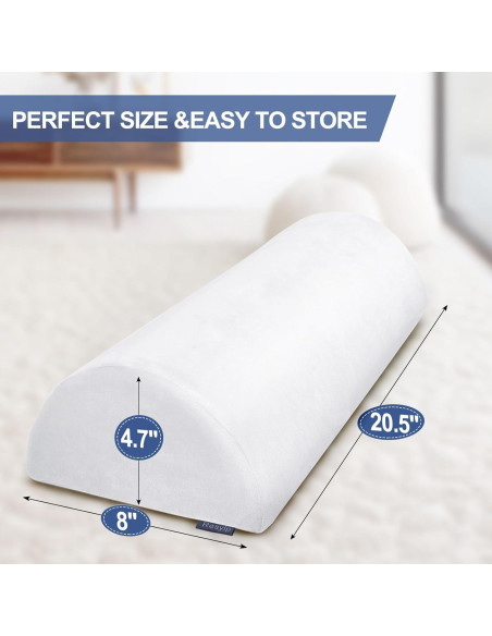 Almohada Viscoelástica Resylp Media Luna para Rodillas 52 cm