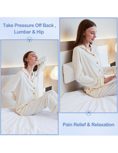 Almohada Viscoelástica Resylp Media Luna para Rodillas 52 cm