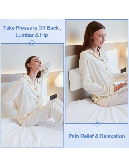 Almohada Viscoelástica Resylp Media Luna para Rodillas 52 cm