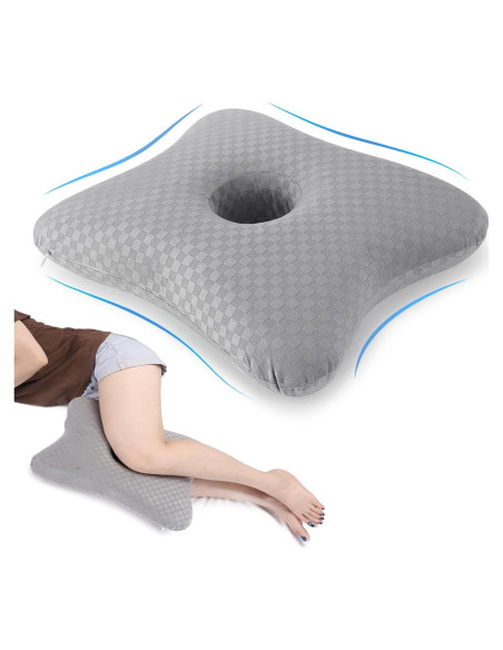 Almohada para Piernas y Rodillas Wuwumiline Espuma Viscoelástica