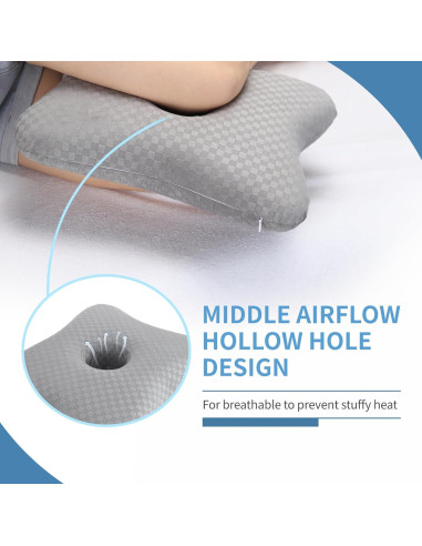 Almohada para Piernas y Rodillas Wuwumiline Espuma Viscoelástica