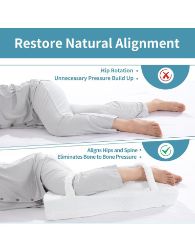 Almohada de Rodilla HOMBYS Espuma Memoria 28x11x10 cm