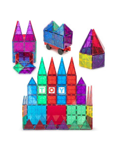 Juego de Bloques Magnéticos Playmags 56 Piezas STEM