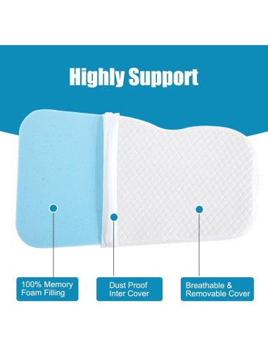 Almohada de Rodilla HOMBYS Espuma Viscoelástica 30x18 cm