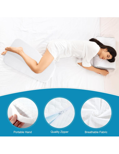 Almohada de Rodilla HOMBYS Espuma Viscoelástica 30x18 cm