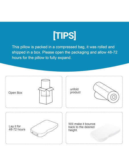 Almohada de Rodilla HOMBYS Espuma Viscoelástica 30x18 cm