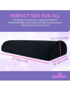 Cojín de Rodilla XOLLOZ Espuma Viscoelástica Negro 2