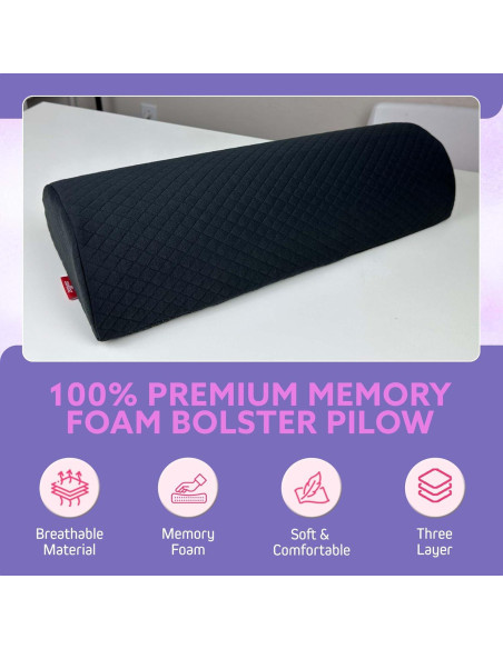 Cojín de Rodilla XOLLOZ Espuma Viscoelástica Negro