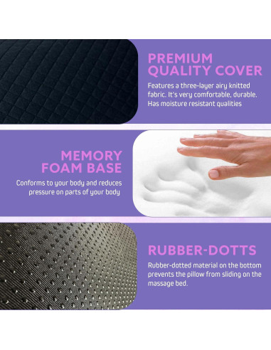 Cojín de Rodilla XOLLOZ Espuma Viscoelástica Negro