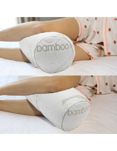 Almohada Cilíndrica Kingnex 20x8 cm para Alivio Espalda