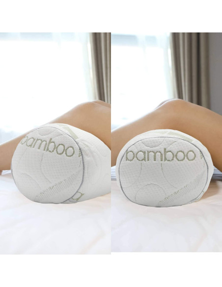 Almohada Cilíndrica Kingnex 20x8 cm para Alivio Espalda