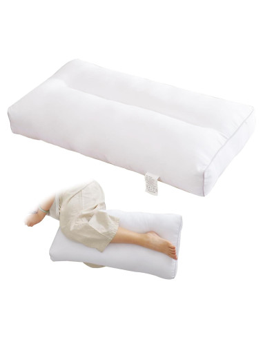 Almohada para Rodilla Suhedy 66x35 cm Algodón Blanco