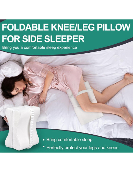Almohada para Rodillas Pozico Ajustable Ergonómica Blanca
