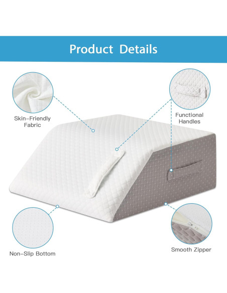 Almohada Elevadora para Piernas MEGCXIT Espuma Viscoelástica