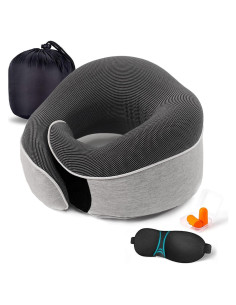 Almohada de Cuello de Viaje UBEUONLY Ajustable Espuma Memoria