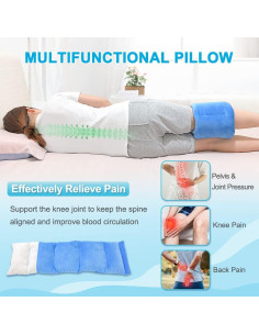 Almohada para Rodilla KAAMOS Azul Soporte para Dormir Lado 2