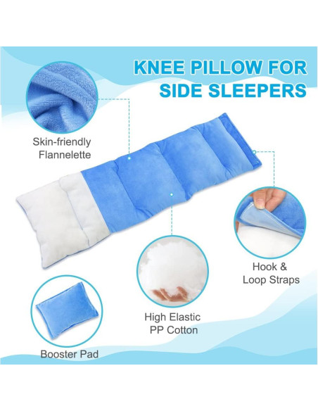 Almohada para Rodilla KAAMOS Azul Soporte para Dormir Lado Almohada para Rodilla KAAMOS Azul Soporte para Dormir Lado