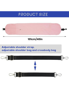 Almohada de Viaje Rellenable S-SNAIL-OO Rosa 40x17cm 2