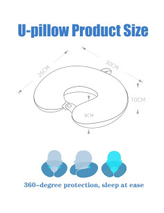 Almohada de Cuello DUANY STORE Espuma de Memoria Café 2