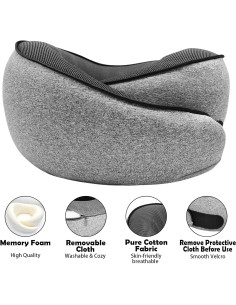 Almohada de Cuello GAMTACH - Espuma Viscoelástica Ajustable 2