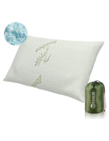 Almohada de Camping Givanlee Compacta 17x12 cm Espuma Memoria