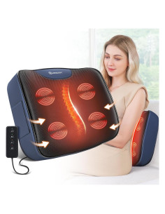 Almohada Lumbar Calentada KINGJOY V9 con Masaje Vibratorio